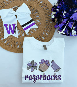 Cheer sketch icons **crewneck 6mo - 3Xl**
