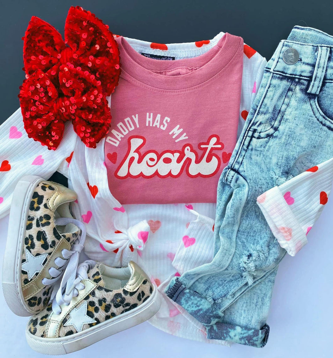 Daddy has my heart tee