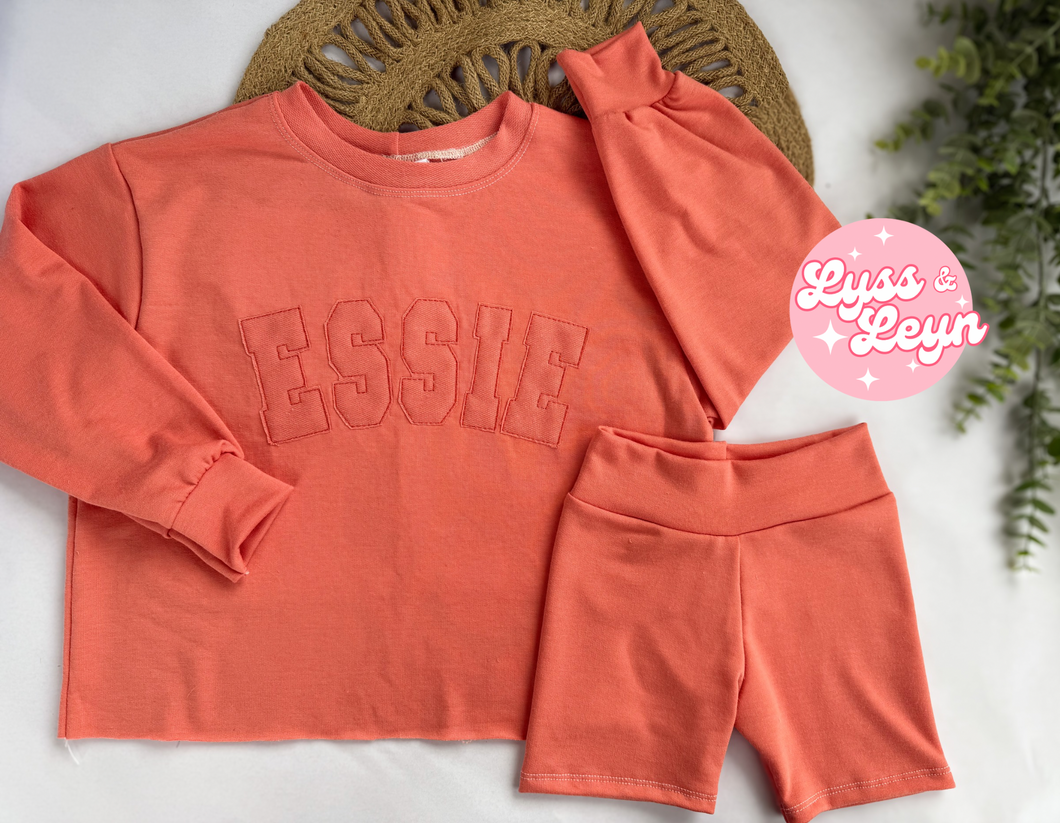 Coral Embroidered lounge sets