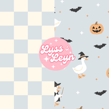Load image into Gallery viewer, Blue Halloween goose + checks
