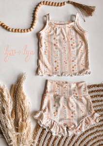 Striped dainty floral