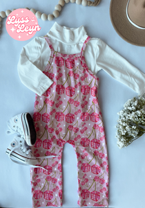 Dice strappy romper