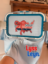Load image into Gallery viewer, USA outline appliqué
