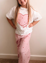Load image into Gallery viewer, Embroidered gingham handmade set
