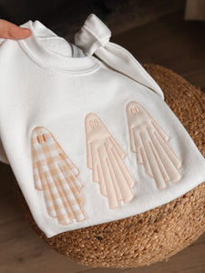 3 ghosties **crewneck 6mo - 2XL**