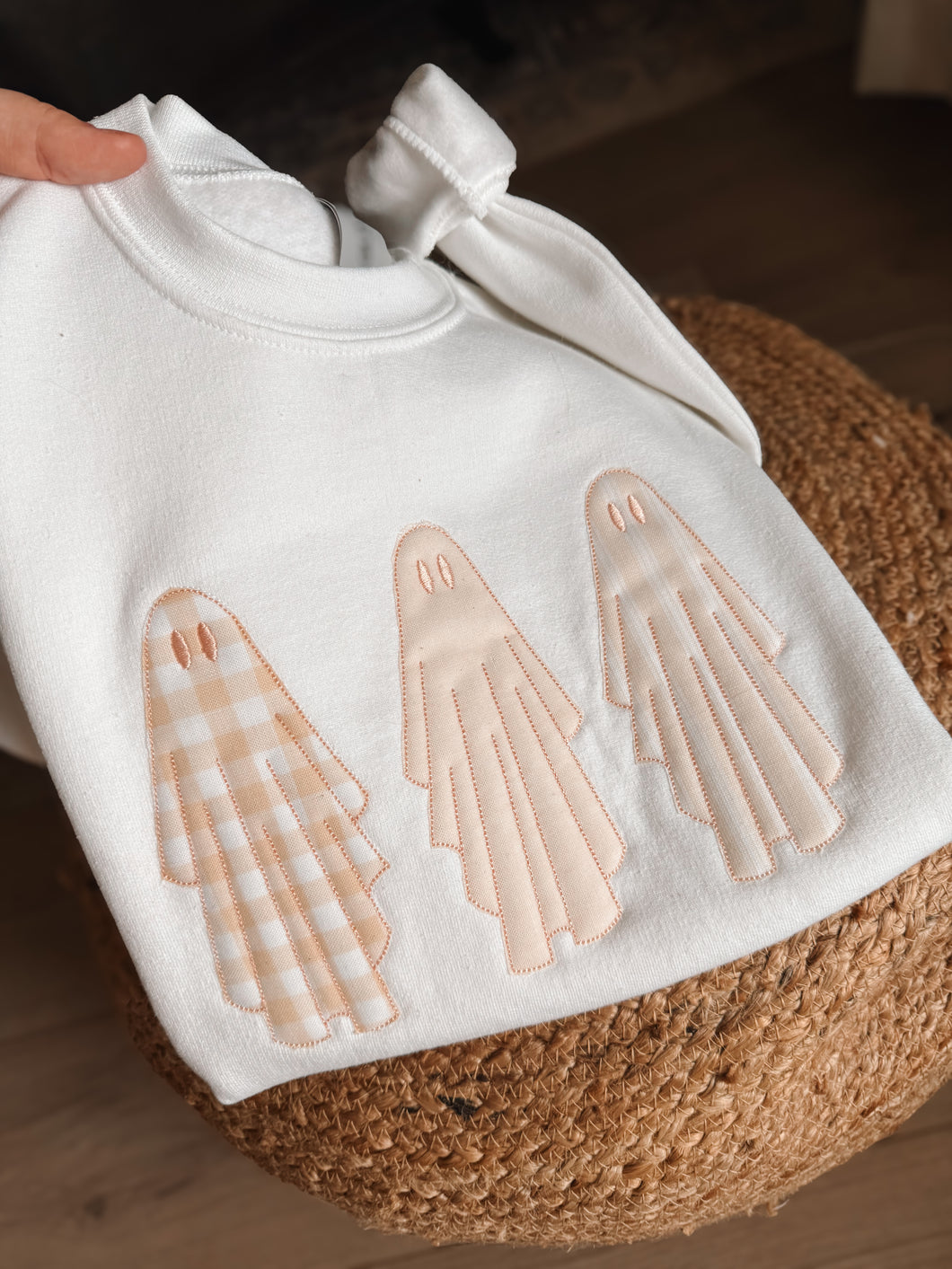 3 ghosties **crewneck 6mo - 2XL**