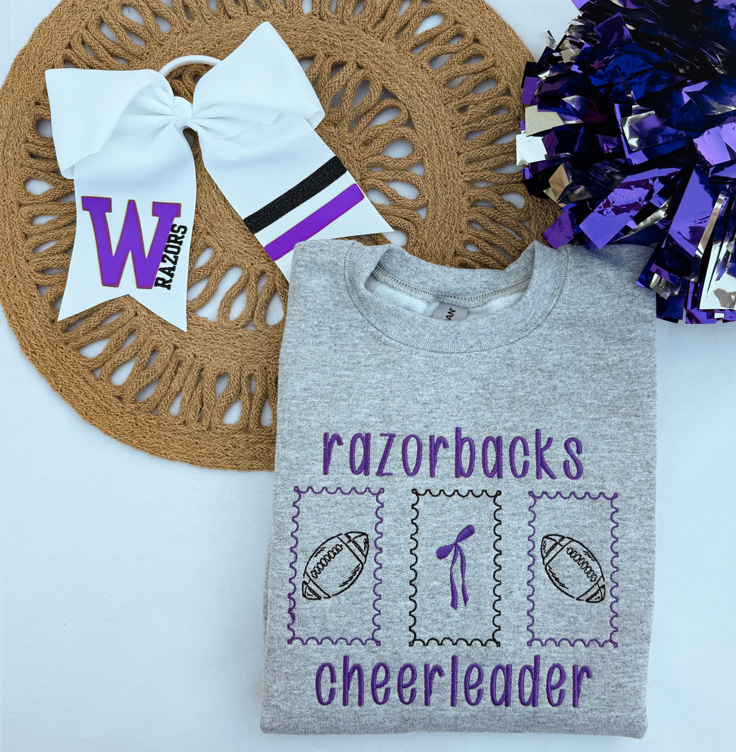 Stamps cheer **crewneck 6mo - 3Xl**