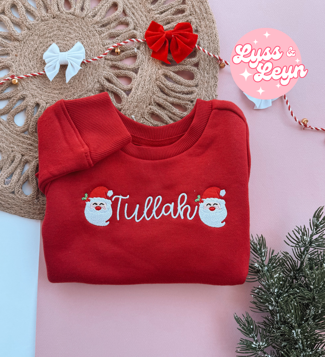 Script santa name crewneck