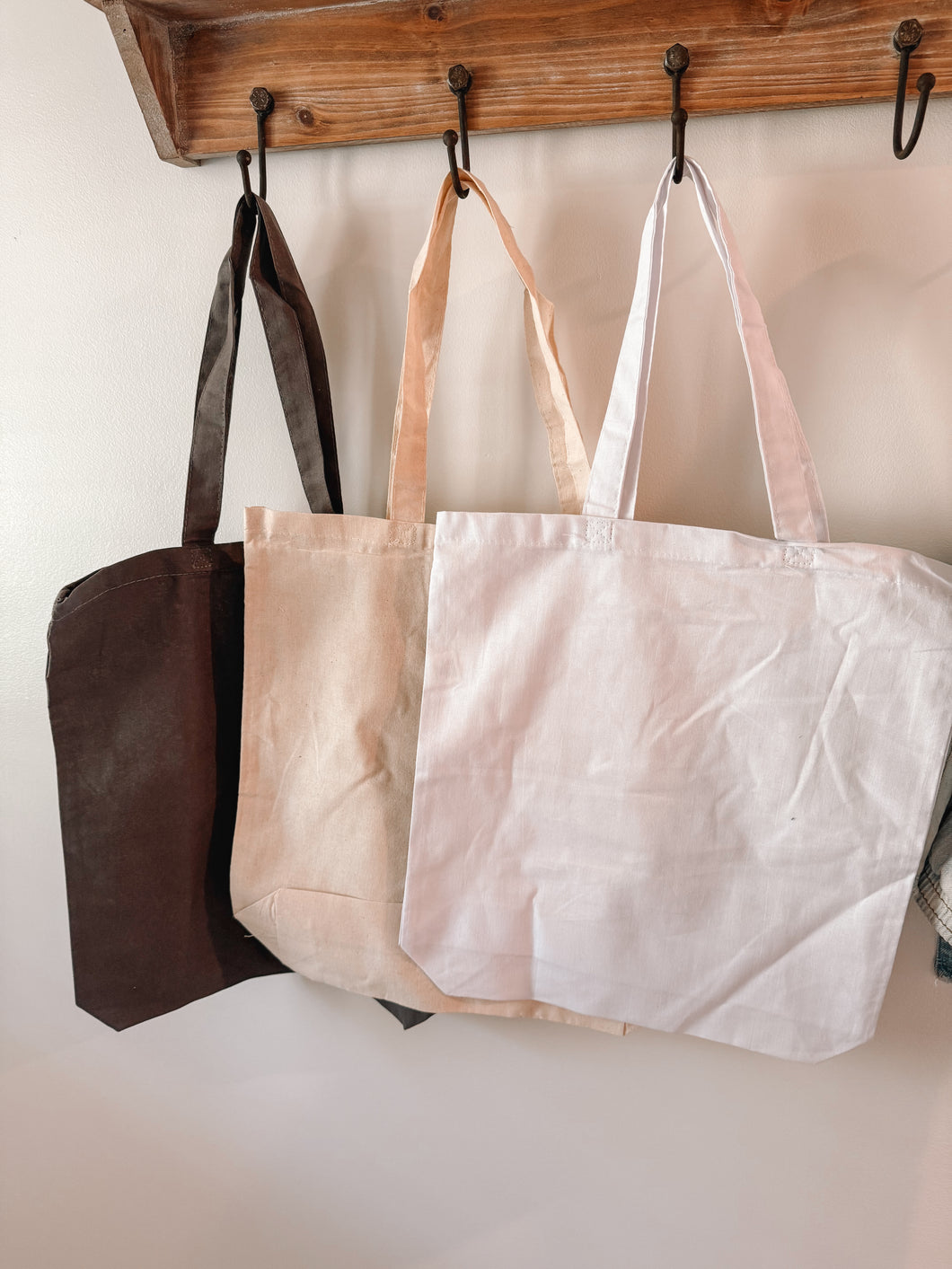 Embroidered canvas bag
