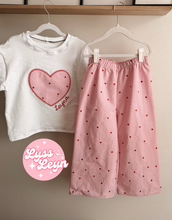 Load image into Gallery viewer, Embroidered gingham handmade set
