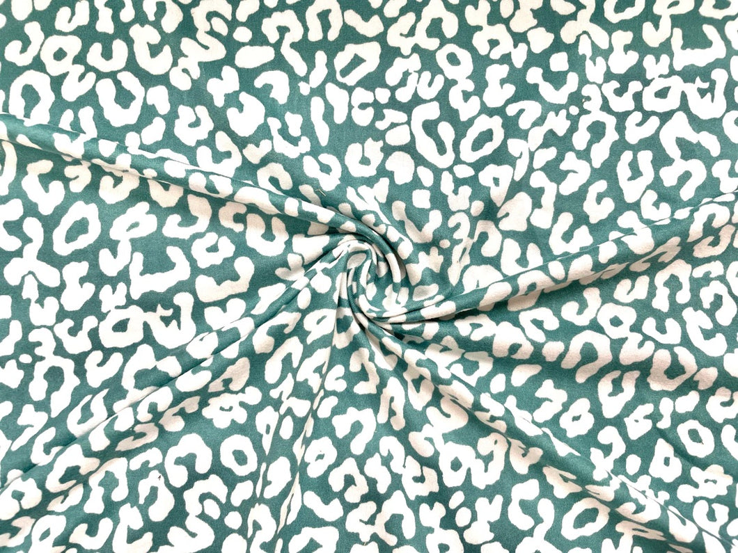 Teal leopard