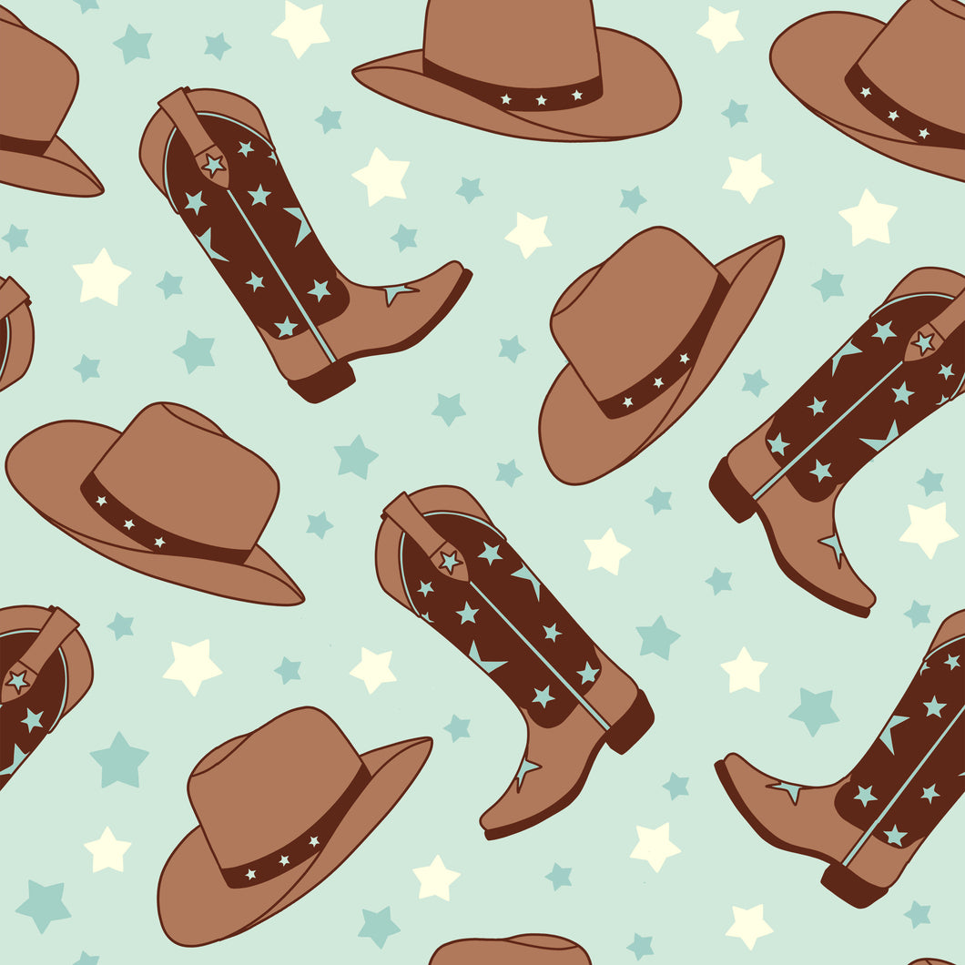 Cowboy boots blue